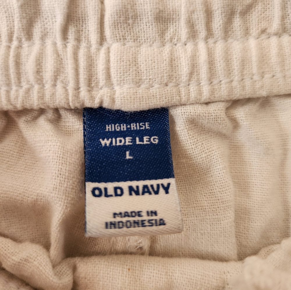 White Wide Leg Linen pants